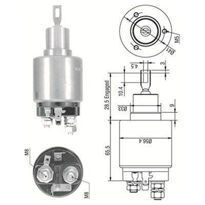 Elektromagnetický spínač, štartér MAGNETI MARELLI 940113050270