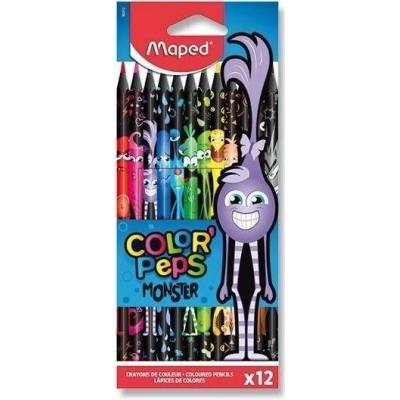 Maped Color´Peps Monster bezdřevé pastelky 12 barev 862612