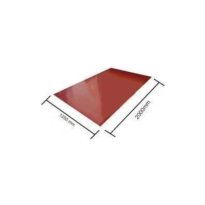 Blachotrapez Hliníkový tabuľový plech 1250 x 2000 mm 0,6 mm 1 ks RAL 8017 hnedá Aluminium MAT
