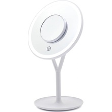 Bezdoteku LED kosmetické make up zrcátko Ypsilon kulaté nabíjecí bílé