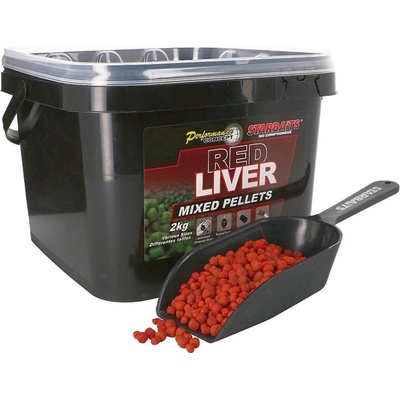 Starbaits Red Liver Pelety Mixed 2kg