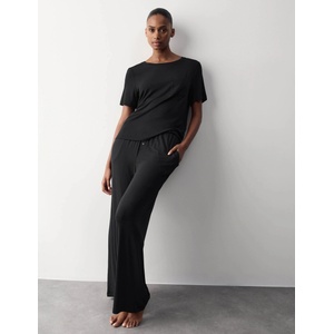 Marks & Spencer Пижамни панталони с висок модален дял и широки крачола Marks & Spencer черен Marks & Spencer | Cheren | ЖЕНИ | S REG