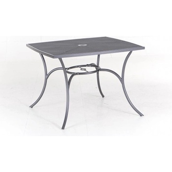 Maine - Stôl oceľový, štvorcový (sivá)