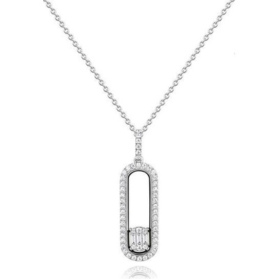 Silverino Náhrdelník se zirkony 8503-1