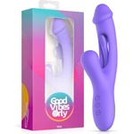 Good Vibes Only Tess Rabbit Vibrator with G-Spot Stimulator Purple
