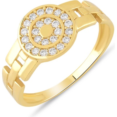 Lillian Vassago zlatý prsten zdobený zirkony LLV06 GR162