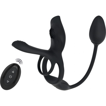 Image 1 of Couples Choice RC Multi Function Couples Vibrator Black
