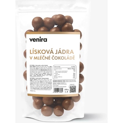 VENIRA lieskové jadrá v mliečnej čokoláde v mliečnej čokoláde 200 g 200 g