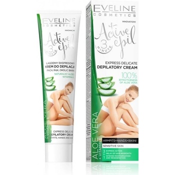 Eveline Active Epil - jemný depilační krém s Aloe Vera 3v1, 125 ml