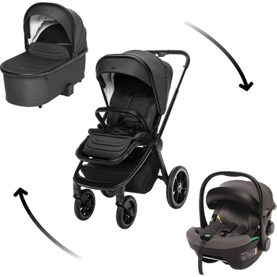 ZOPA Set Move Cross 3 + hluboká korba Move XL 3 + autosedačka 2024 All Black
