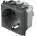 TEM Контакт шуко 2P+E 16A 2M, цвят Антрацит, Modul - VM10AT (VM10AT)