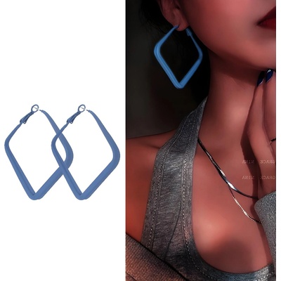 HARAHU Обеците al-27464 - Сини kp27464 (al-27464)