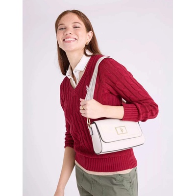 U.S. Polo Assn. dámská kabelka crossbody ENAMEL starorůžová
