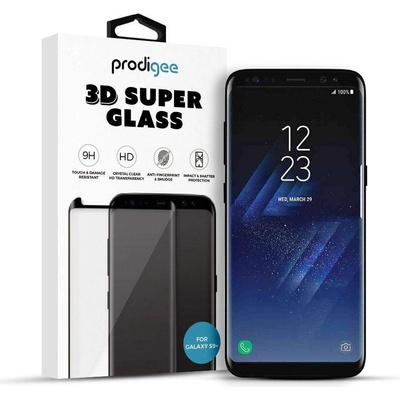 Prodigee 3D Super Glass - калено стъклено защитно покритие за дисплея на Samsung Galaxy S9 Plus (прозрачен-черен)