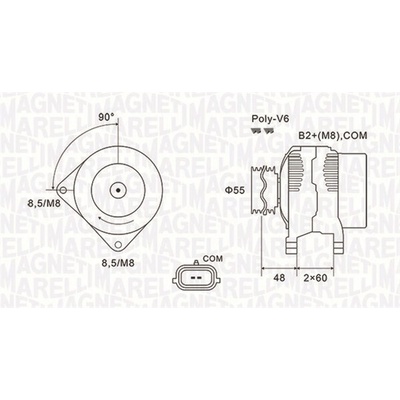 Alternátor MAGNETI MARELLI 063731974010