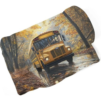 Sablio Deka Žlutý školní autobus 150x120