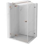 Mexen Lunar T лява душ кабина, 120 x 90 см, прозрачна, розово злато - 834T-120-090-60-00-L (834T-120-090-60-00-L)