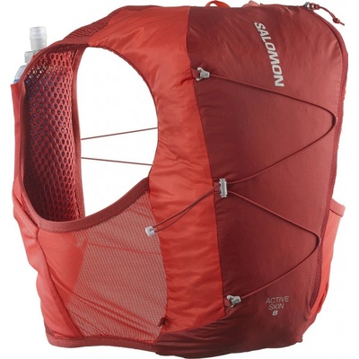Salomon Active Skin 8 l with flasks red/ebony