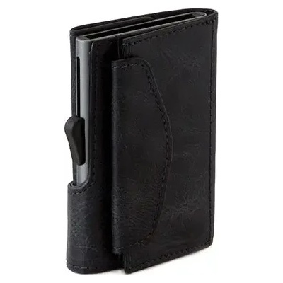 C-Secure Картодържател C-SECURE с портфейл и монетник, Blackwood (CS-COIN-WCH001-BKW-GY)