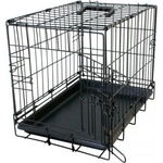 DUVO сгъваема метална клетка с пластмасово дъно, размер MINI с една врата: 47 x 30 x 37 см, Белгия - 780/380
