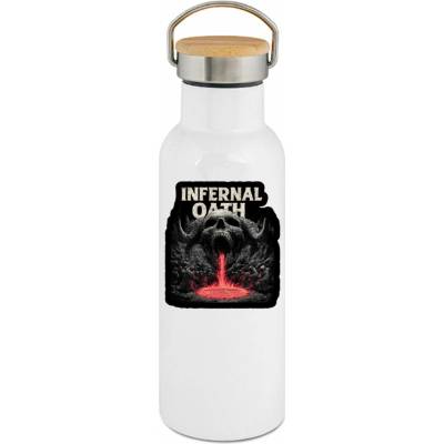 123TRIKO termoska Pekelná přísaha, temný potisk 500 ml
