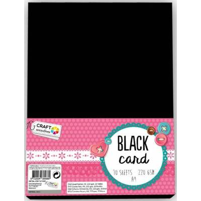 Kreativní karton Craft Sensations A4 black - 10 listový