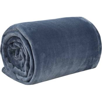 Одеяло, сиво, 150x200 см, полиестер