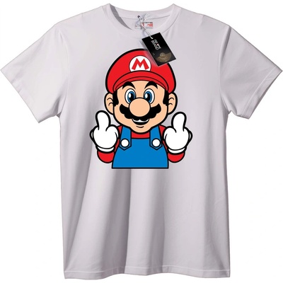 NOONEBRAND Тениска Mario от Super Mario Bros. - 2XL, Black