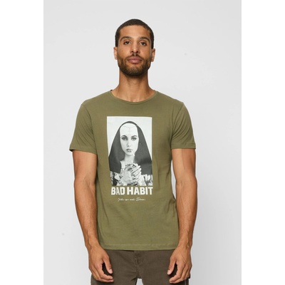 Mister Tee Тениска Bad Habit Tee olive XXLUB-MT2507-00176 - Тъмносив, размер M