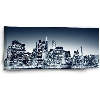 Sablio Obraz Noční New York - 110x50 cm
