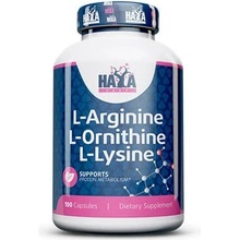 Haya labs L-arginine L-Ornitine L-Lysine 100 kapslí