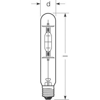 Radium Halogénová výbojka E40 270W HRI-T B číra 32416552