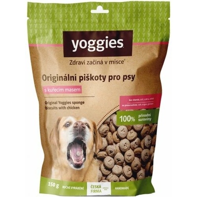 Yoggies Bezlepkové piškoty s kuraciecím mäsom 150 g