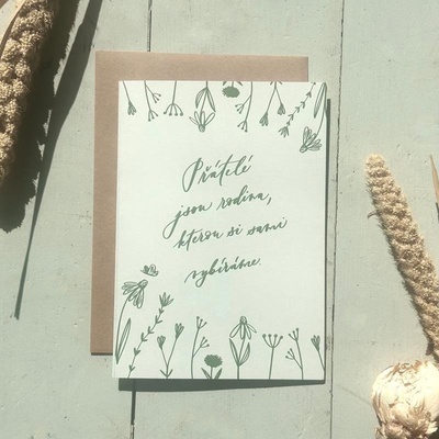 Be Nice EKO Přání Přátelé jsou rodina – Zboží Dáma