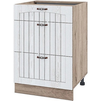 ИРИМ Долен кухненски шкаф Сити АРФ-Бяло фладер-04-57 60 см