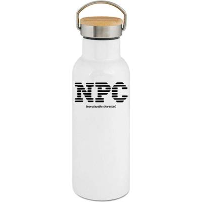 123TRIKO termoska NPC, non playable character, černý tisk 500 ml vtipné