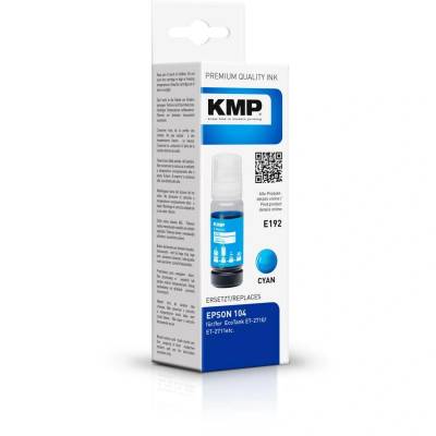 Compatible KMP EcoTank T00P2 8000 S Cyan 70ml рециклирана мастилена касета (1648,0003)