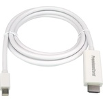 PremiumCord Кабел mini DisplayPort mini DP - HDMI, 1080p60Hz, M/M, 1 м, бял KPORTADMK01-01 (KPORTADMK01-01)