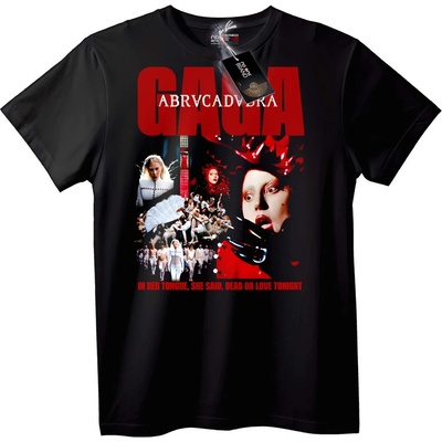 NOONEBRAND Тениска Gaga Абракадабра - 6XL, Black