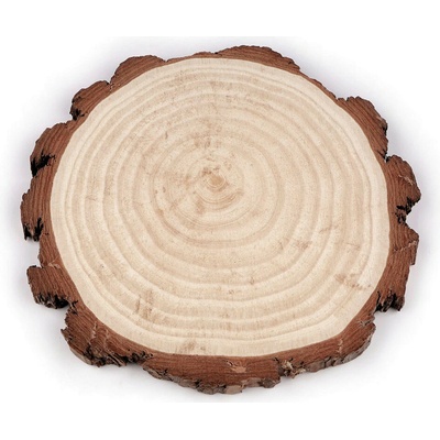 Přírodní dřevěné kolečko / podložka k domalování a dotvoření Ø21 cm, střední, přírodní