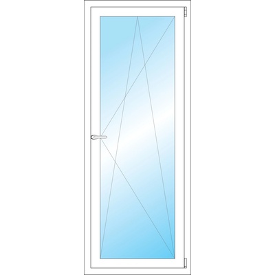 OKNA HNED Plastové okno 64x164 cm (640x1640 mm) bílé otevíravé a sklopné pravé
