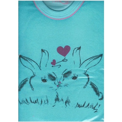 Taro froté pyžamo 030-1/H tyrkysová