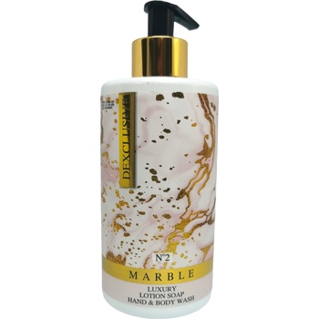 DEXCLUSIVE течен сапун за ръце и тяло, Парфюмен аромат, 400мл, Marble 2