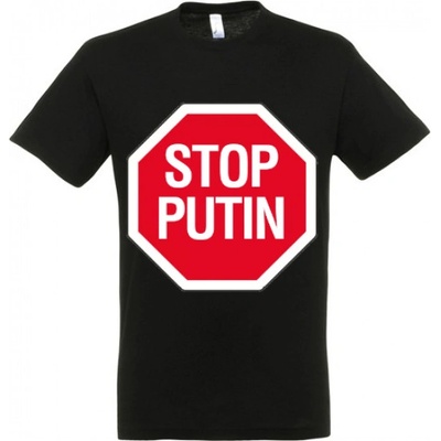 Triko Stop Putin černé