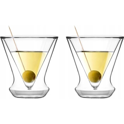 Design Skleničky na martini Vialli Soho bezbarvé 2 x 155 ml