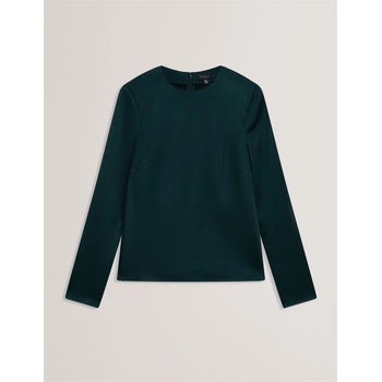 Ted Baker Тениска Ted Baker Women's Mesh Long Sleeve T-Shirt - Dk-Green