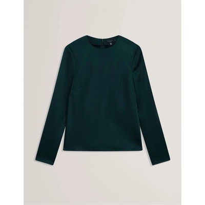 Ted Baker Ted LS Mesh Top Ld61 - Dk-Green