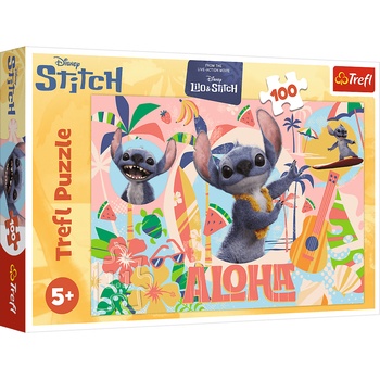 Trefl - Puzzle Stitch and Friends in Action - 100 piese