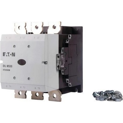 Eaton Контактор EATON DILM500/22(RA250), 208213 - 380 V 400 V 265 kW, 2 N/O, 2 NC, RA 250: 110 - 250 V 40 - 60 Hz/110 - 350 V DC, AC и DC работа, Винтова връзка (208213)