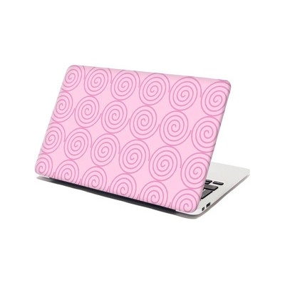 Sablio Samolepka na notebook Růžové spirály - 29x20 cm